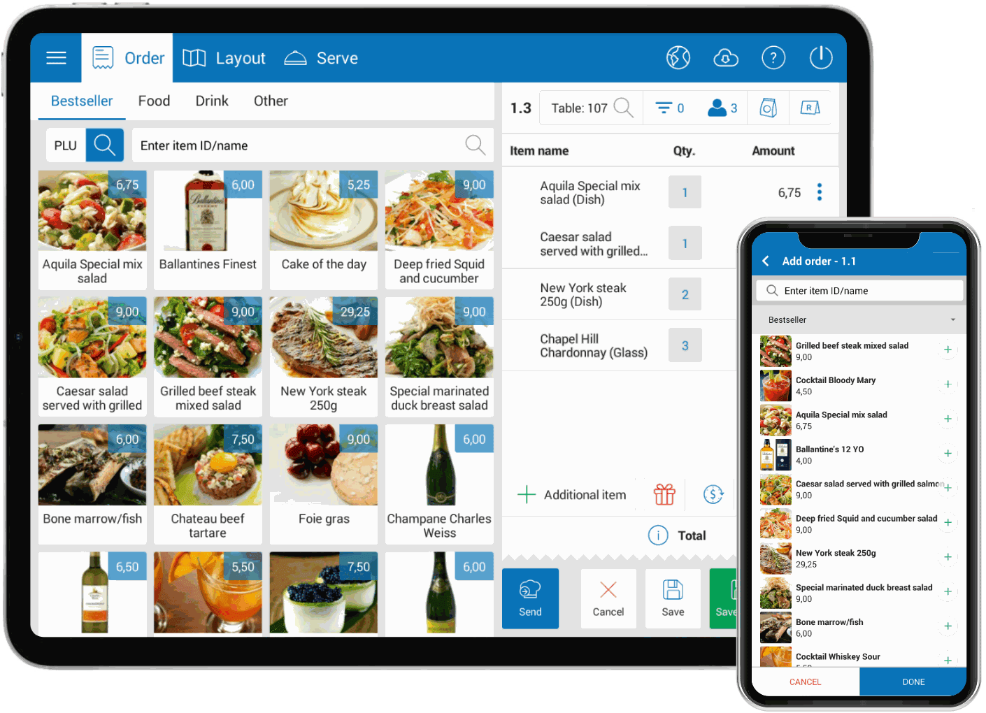 Point of Sale System workspace